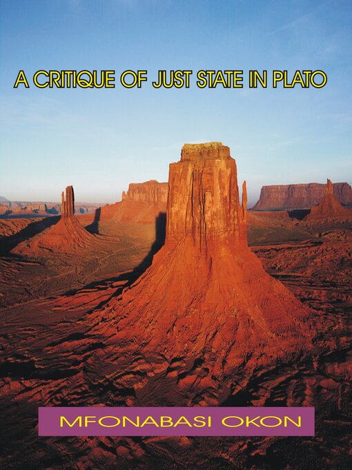 Title details for A CRITQUE OF JUST STATE IN PLATO by MfonAbasi Okon - Available